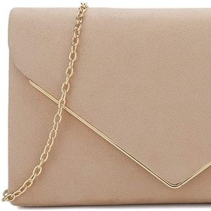 Charming Tailor Faux Suede Clutch Bag